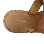 Celine Triomphe Thong Sandals Brown 36 — view 5