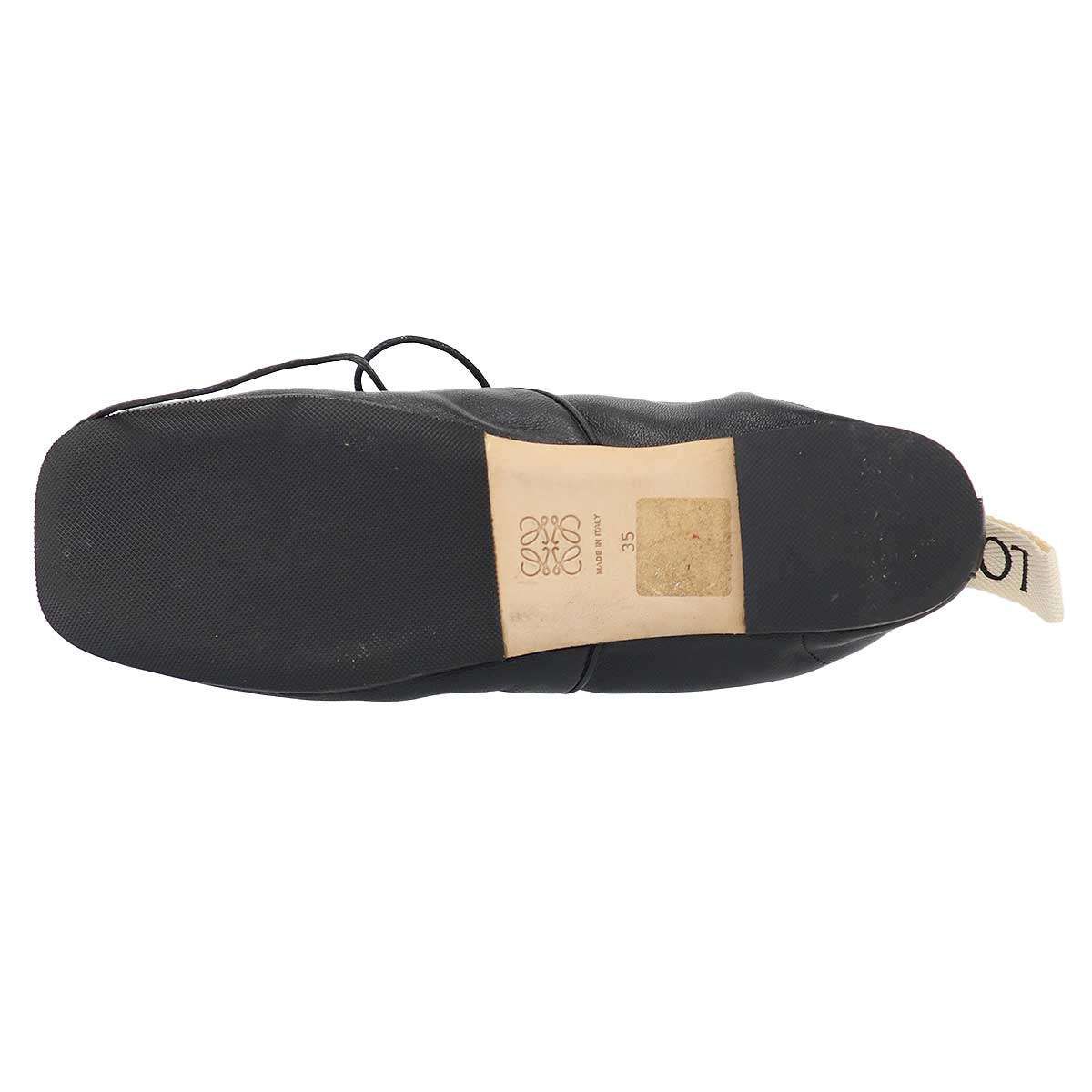 Loewe Soft Derby Leather Shoes Black 35 — view 4