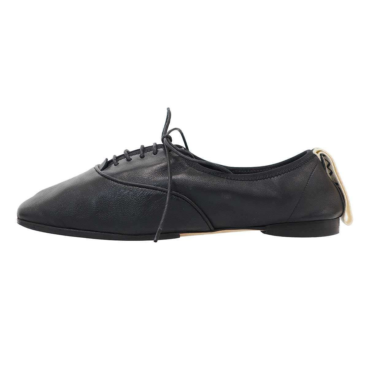 Loewe Soft Derby Leather Shoes Black 35 — view 2