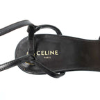 Celine Triomphe Charm Leather Sandals Black 36 — view 5