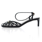 Celine Triomphe Charm Leather Sandals Black 36 — view 2