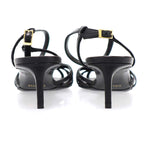 Celine Triomphe Charm Leather Sandals Black 36 — view 3