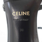 Celine Triomphe Charm Leather Sandals Black 36 — view 6