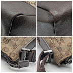 Gucci GG Canvas Shoulder Bag Brown — view 6