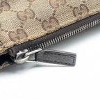 Gucci GG Canvas Shoulder Bag Brown — view 8