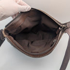 Gucci GG Canvas Shoulder Bag Brown — view 9