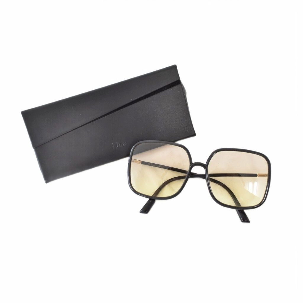 Dior Sunglasses Square Frame Eyewear Black — view 9