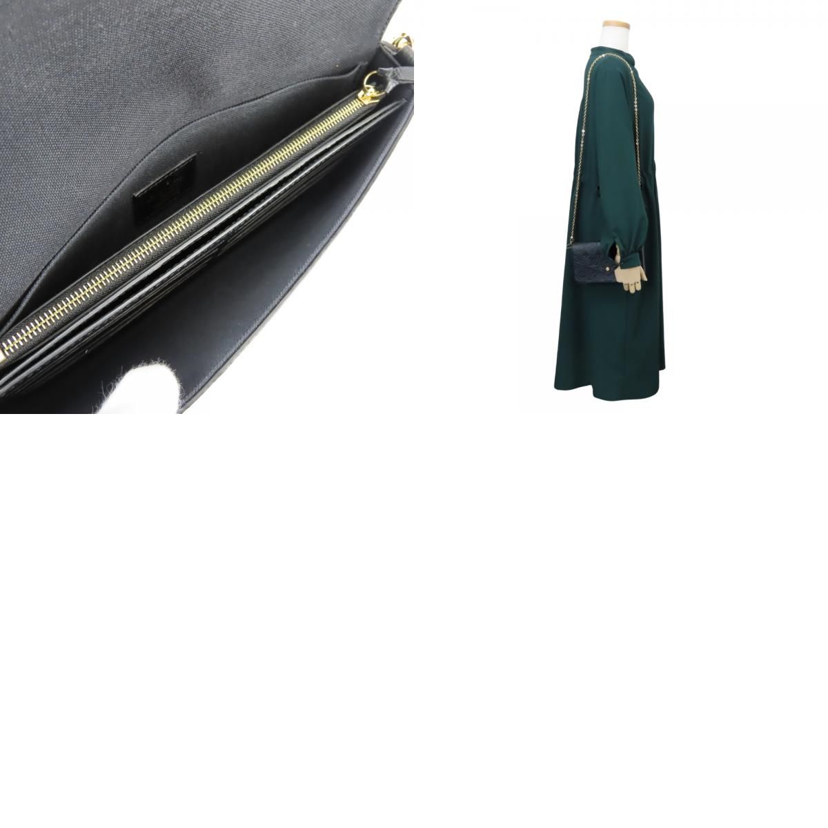 Louis Vuitton Shoulder Bag Pochette Felicity Monogram Empreinte Noir Gold — view 9