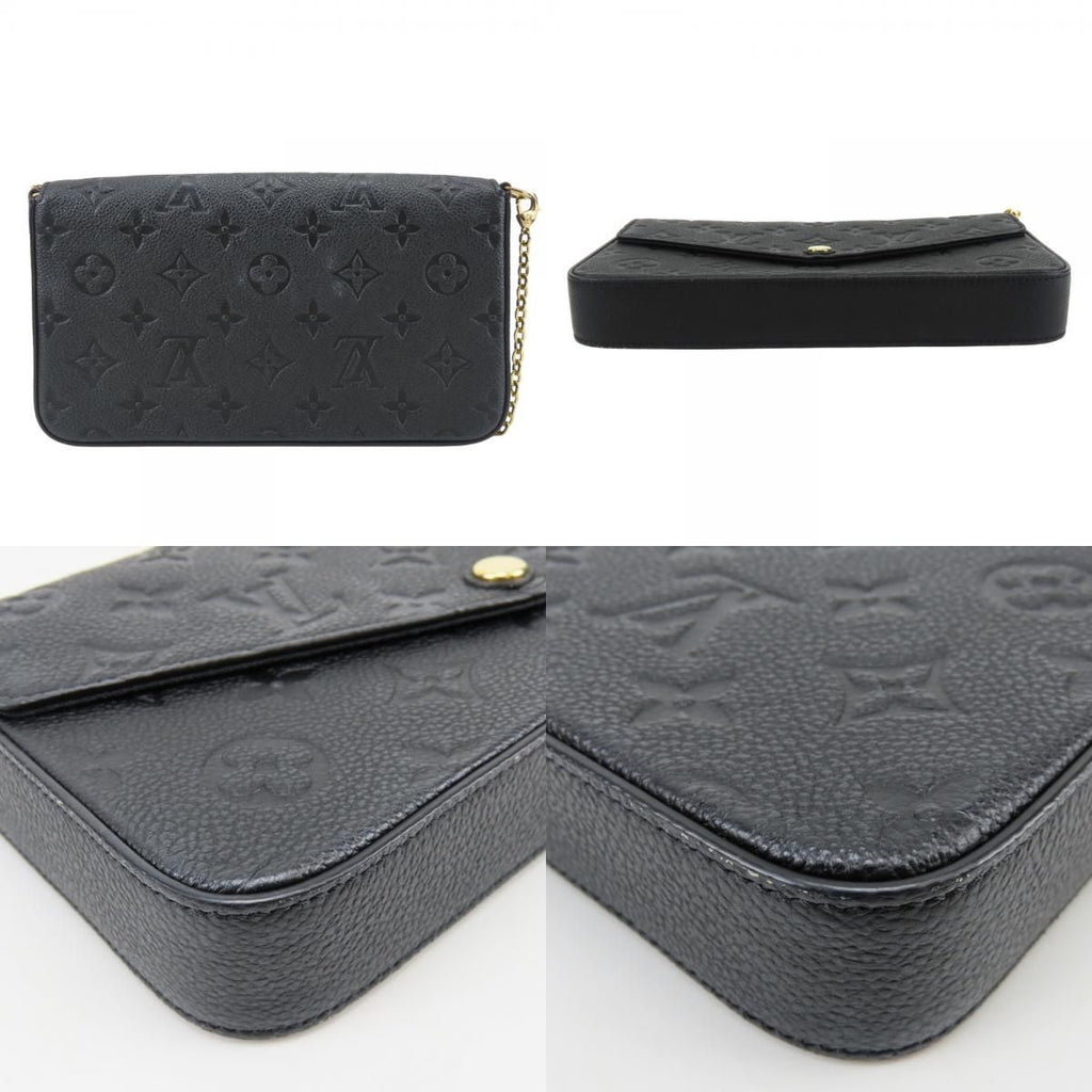 Louis Vuitton Shoulder Bag Pochette Felicity Monogram Empreinte Noir Gold — view 3