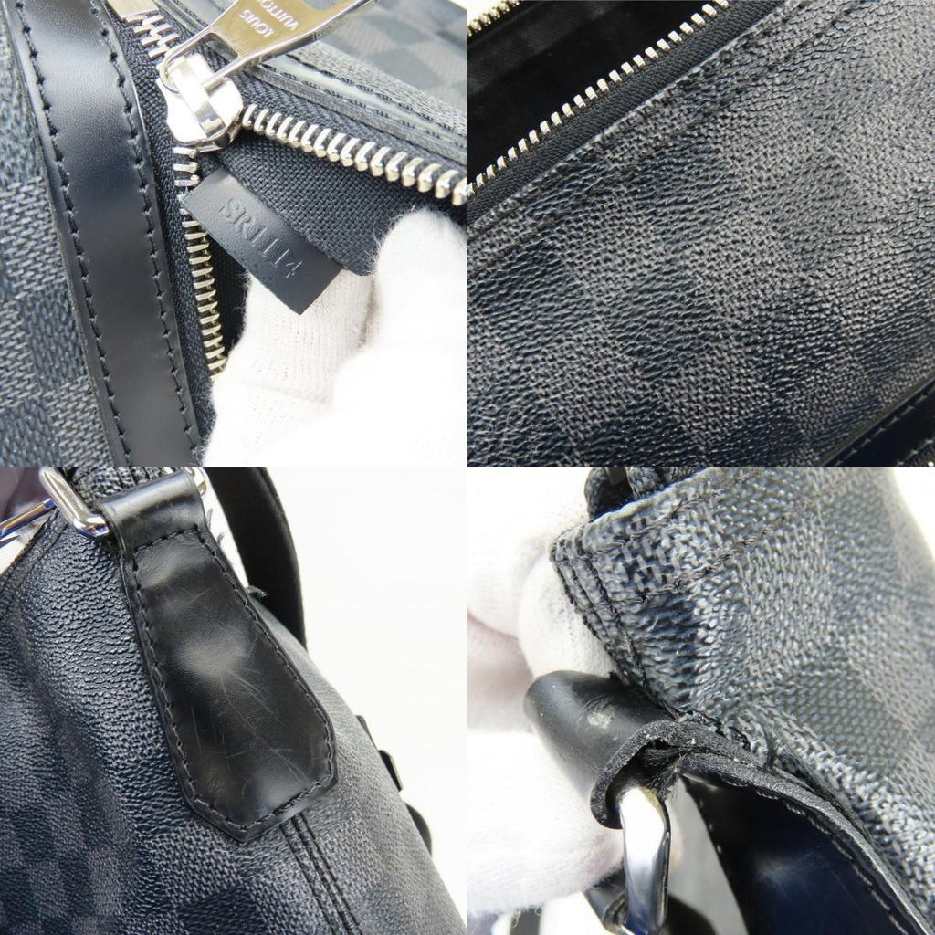 Louis Vuitton Shoulder Bag Mick MM Damier Graphite Black Dark Gray Crossbody — view 6