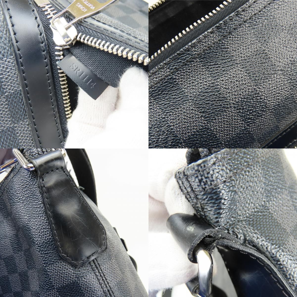 Louis Vuitton Shoulder Bag Mick MM Damier Graphite Black Dark Gray Crossbody — view 6