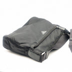 Prada Tessuto Nylon Shoulder Bag Black Triangle Logo — view 4