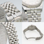 Rolex Watch Datejust 36 Stainless Steel 18k White Gold Silver Dial Bar Index — view 7
