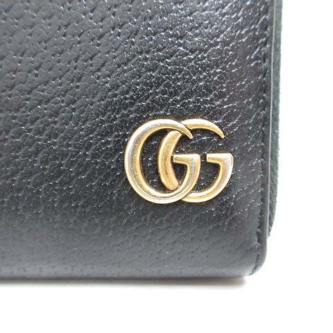 Gucci GG Marmont Wallet Leather Zip Around Black — view 7