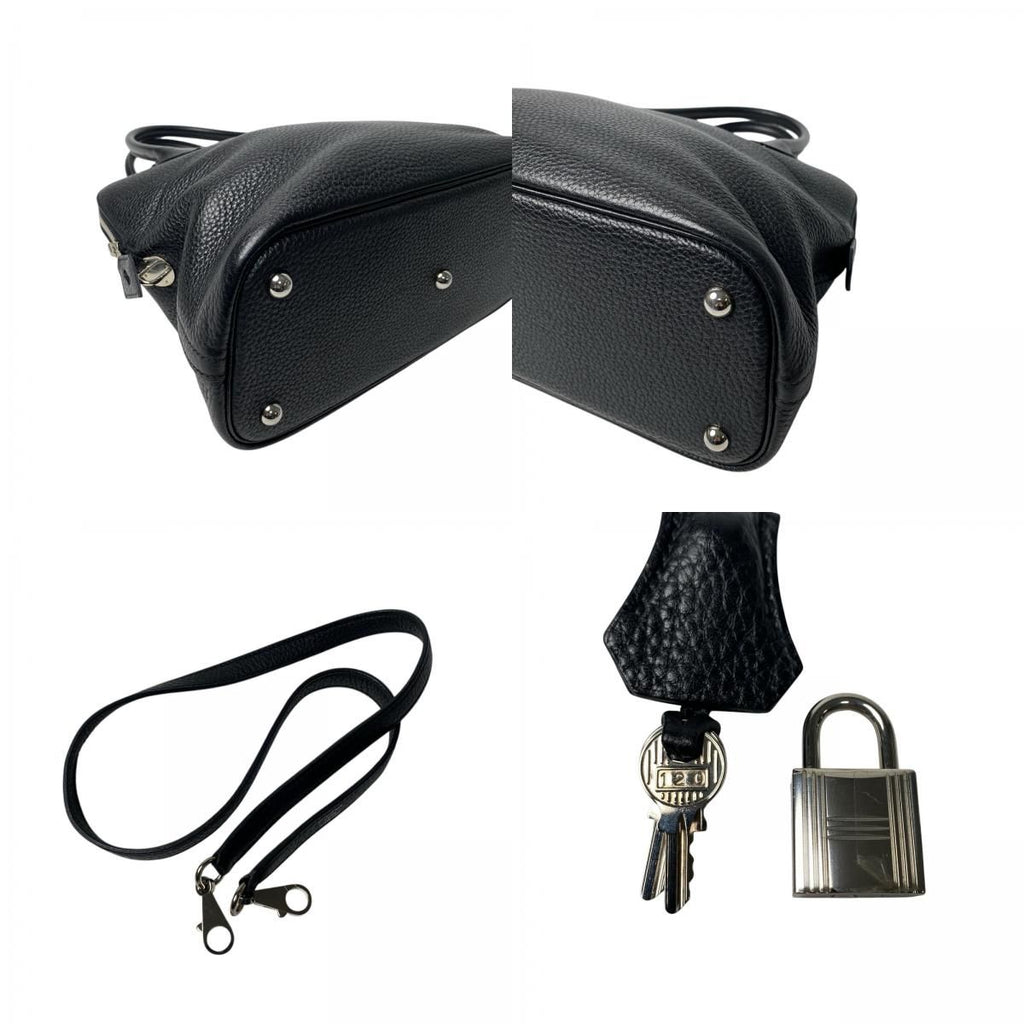 Hermes Bolide 31 2-Way Shoulder Bag Black Taurillon — view 9