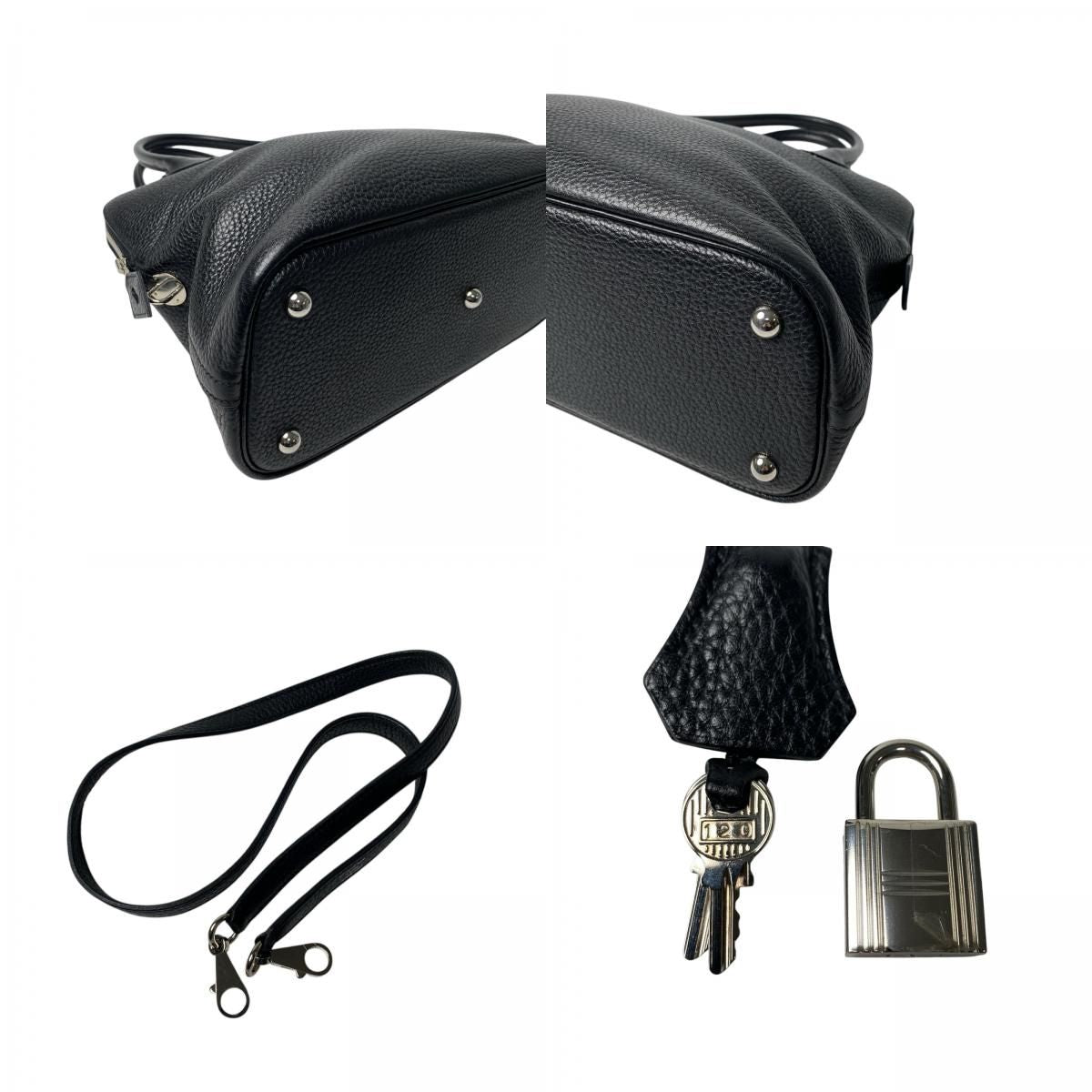 Hermes Bolide 31 2-Way Shoulder Bag Black Taurillon — view 9