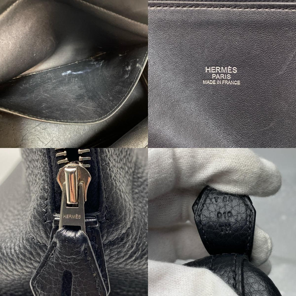 Hermes Bolide 31 2-Way Shoulder Bag Black Taurillon — view 7