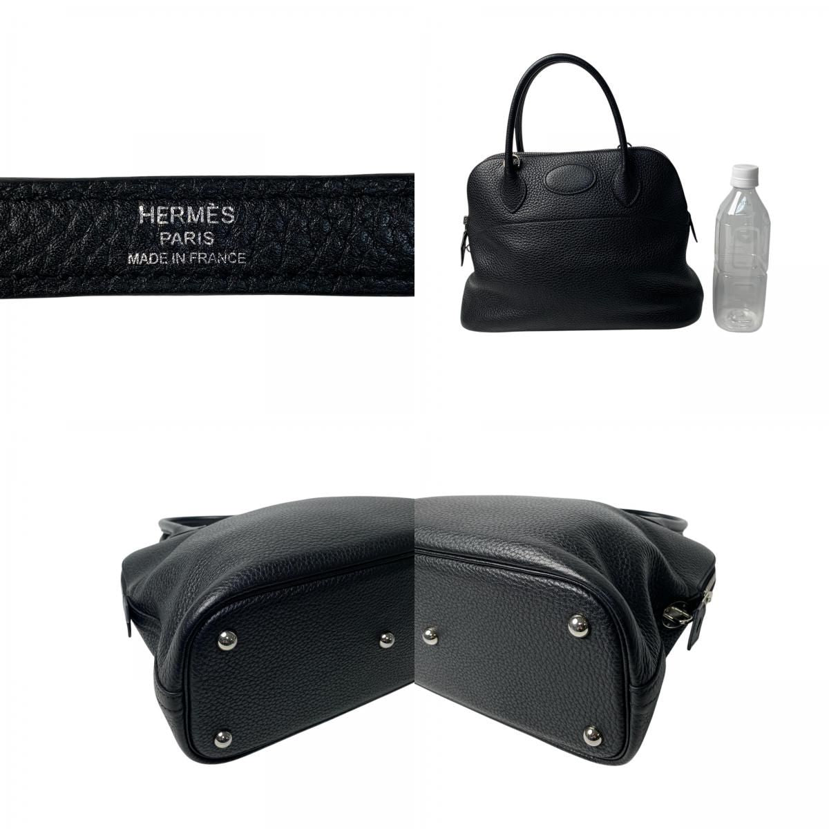Hermes Bolide 31 2-Way Shoulder Bag Black Taurillon — view 8