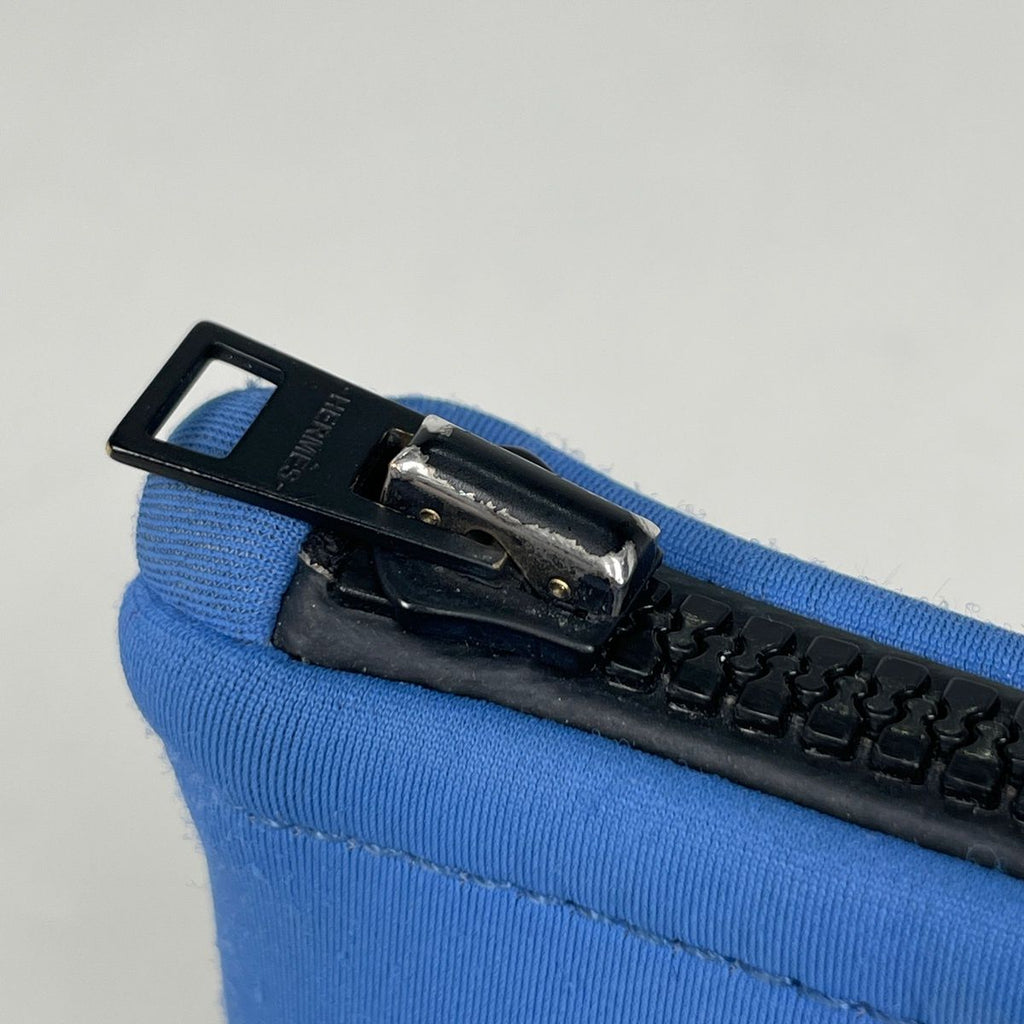 Hermes Neobain Kanoe PM Polyamide Makeup Pouch Blue — view 6