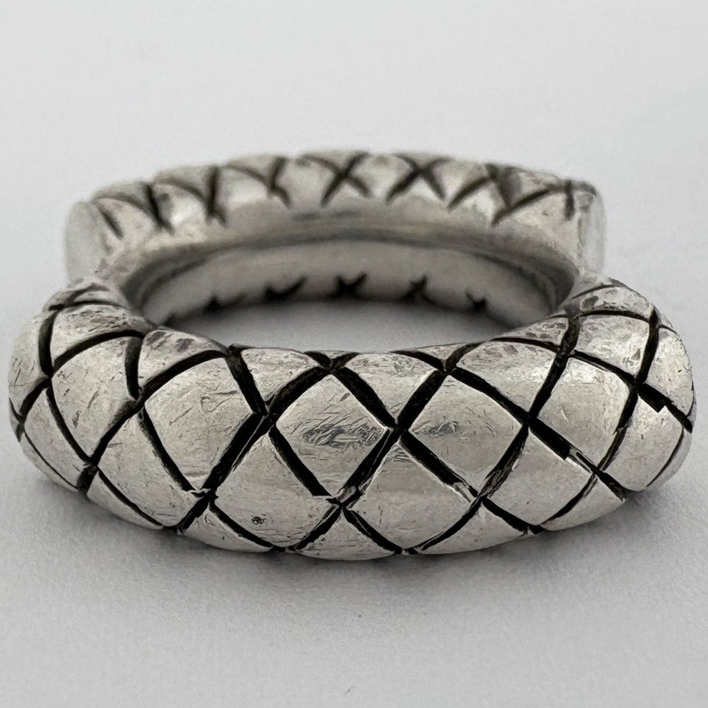 Bottega Veneta Intrecciato Ring Silver — view 5