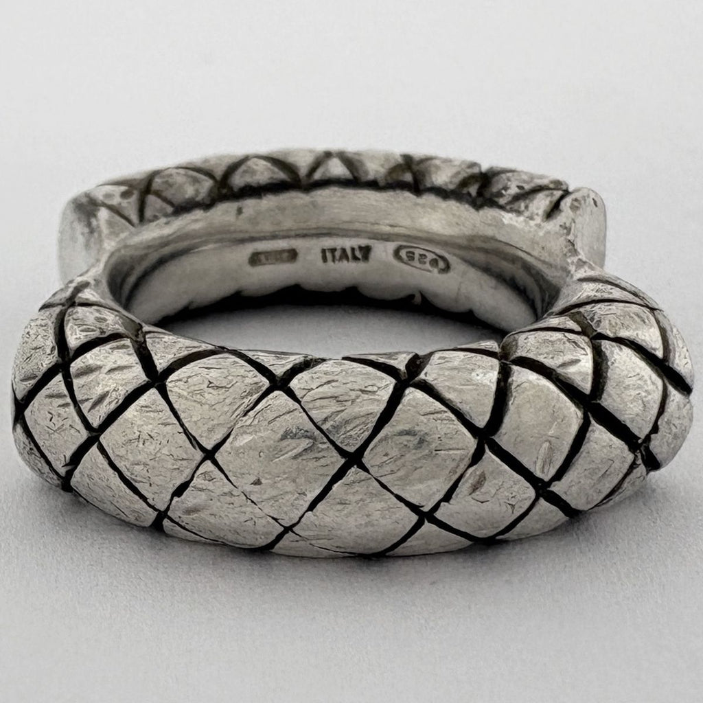 Bottega Veneta Intrecciato Ring Silver — view 2