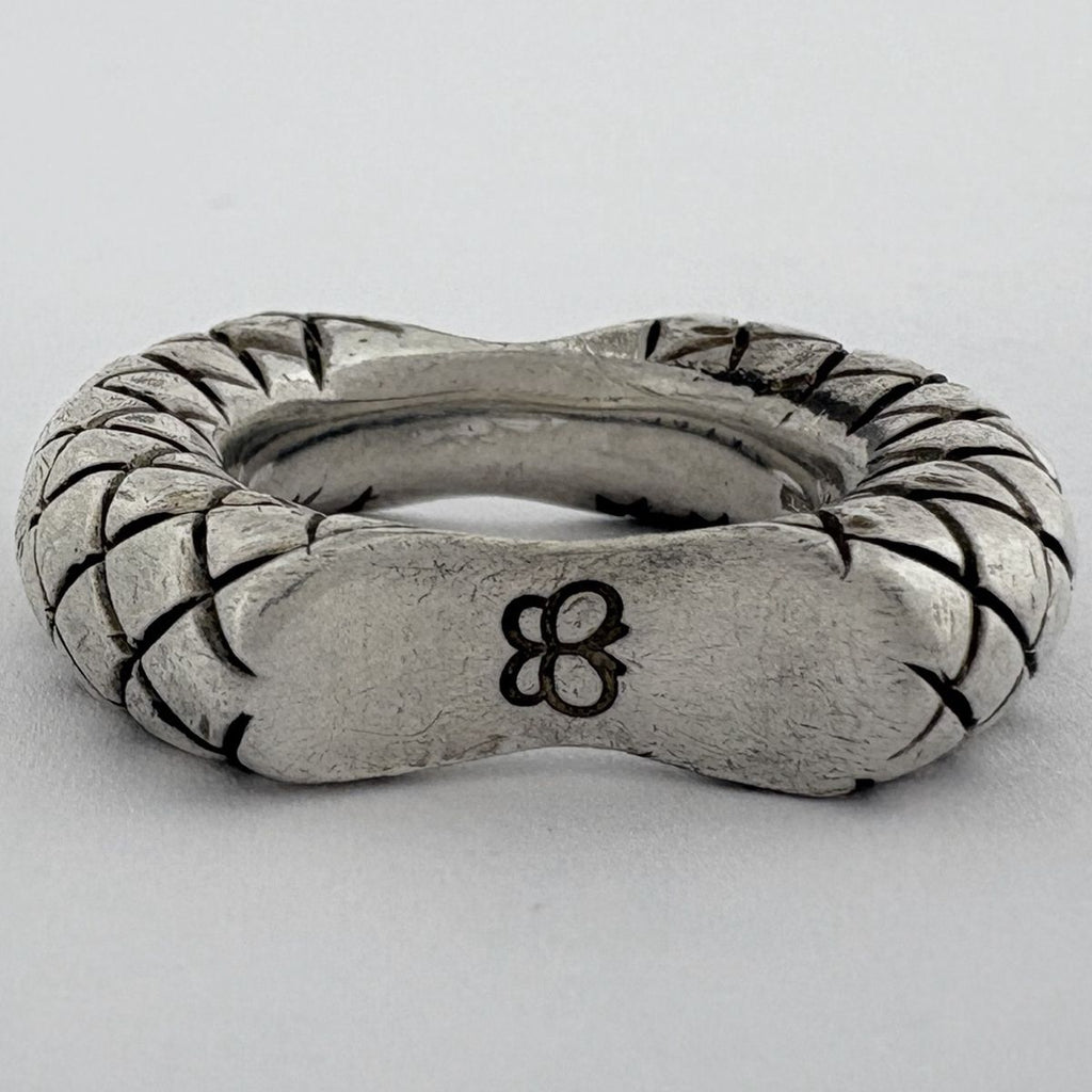 Bottega Veneta Intrecciato Ring Silver — view 4