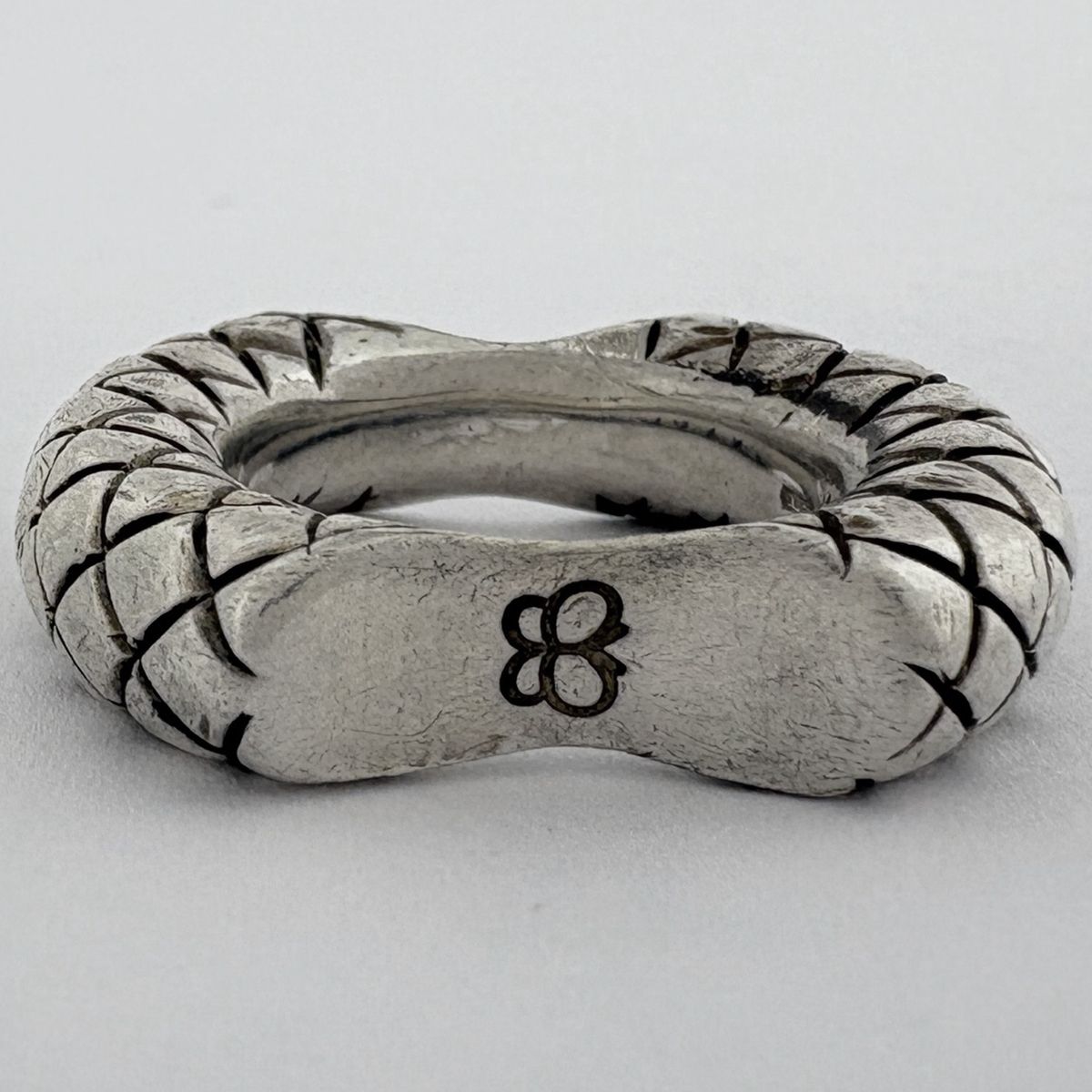 Bottega Veneta Intrecciato Ring Silver — view 4