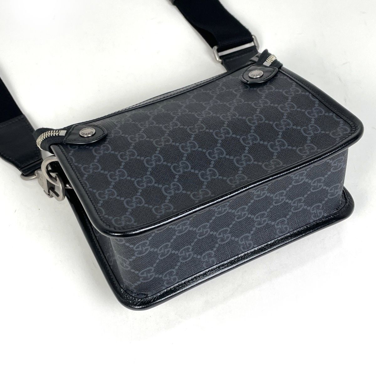 Gucci GG Pattern Shoulder Bag 2-Way Black — view 2