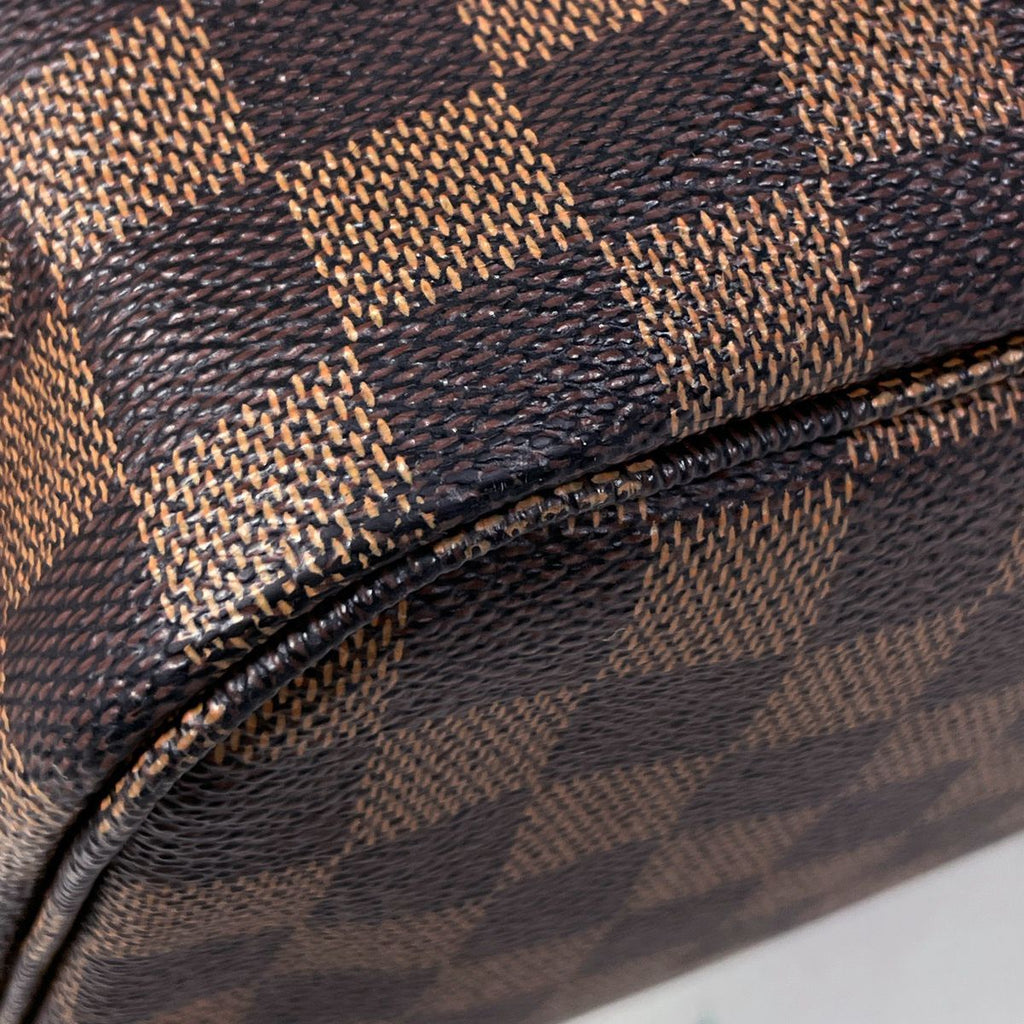 Louis Vuitton Neverfull MM Shoulder Bag Tote Damier Brown — view 3