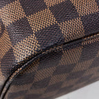 Louis Vuitton Neverfull MM Shoulder Bag Tote Damier Brown — view 3