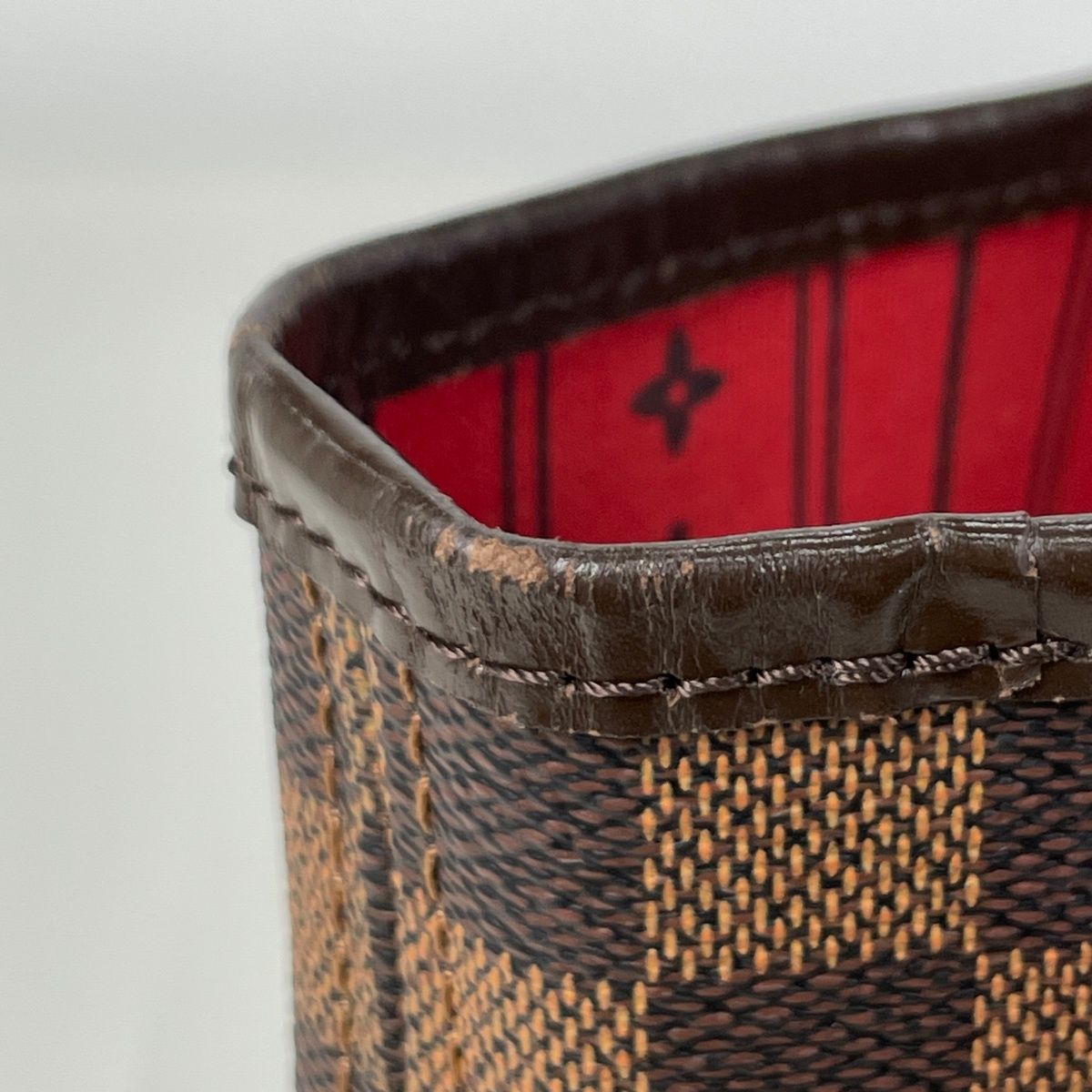 Louis Vuitton Neverfull MM Shoulder Bag Tote Damier Brown — view 4