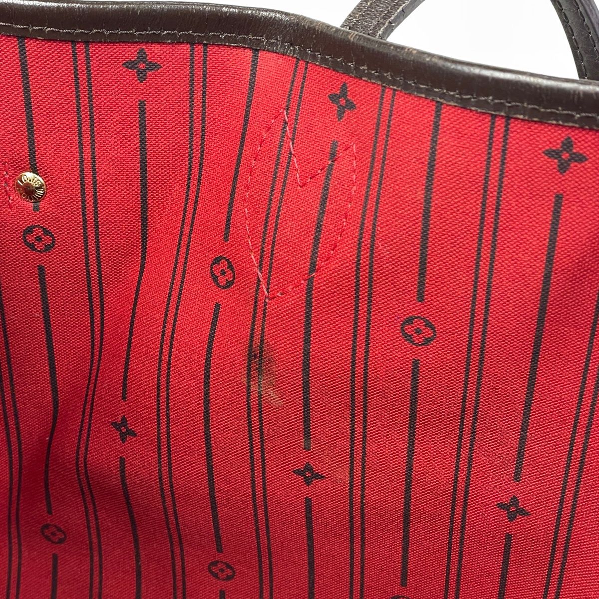 Louis Vuitton Neverfull MM Shoulder Bag Tote Damier Brown — view 8