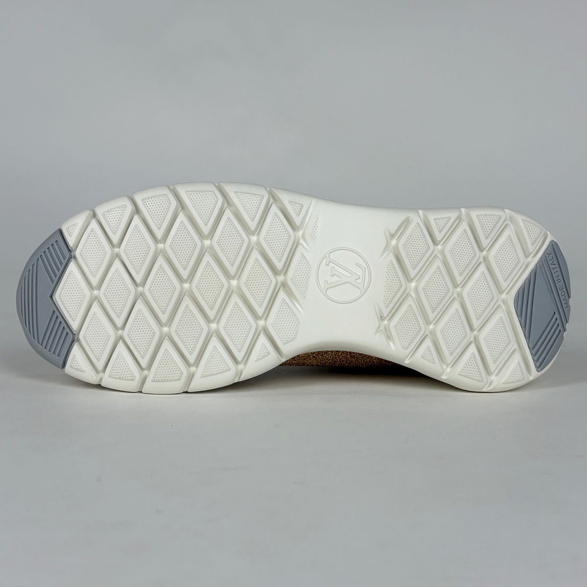 Louis Vuitton Logo Socks Sneakers Aftergame Line Shoes Fabric Gold — view 2