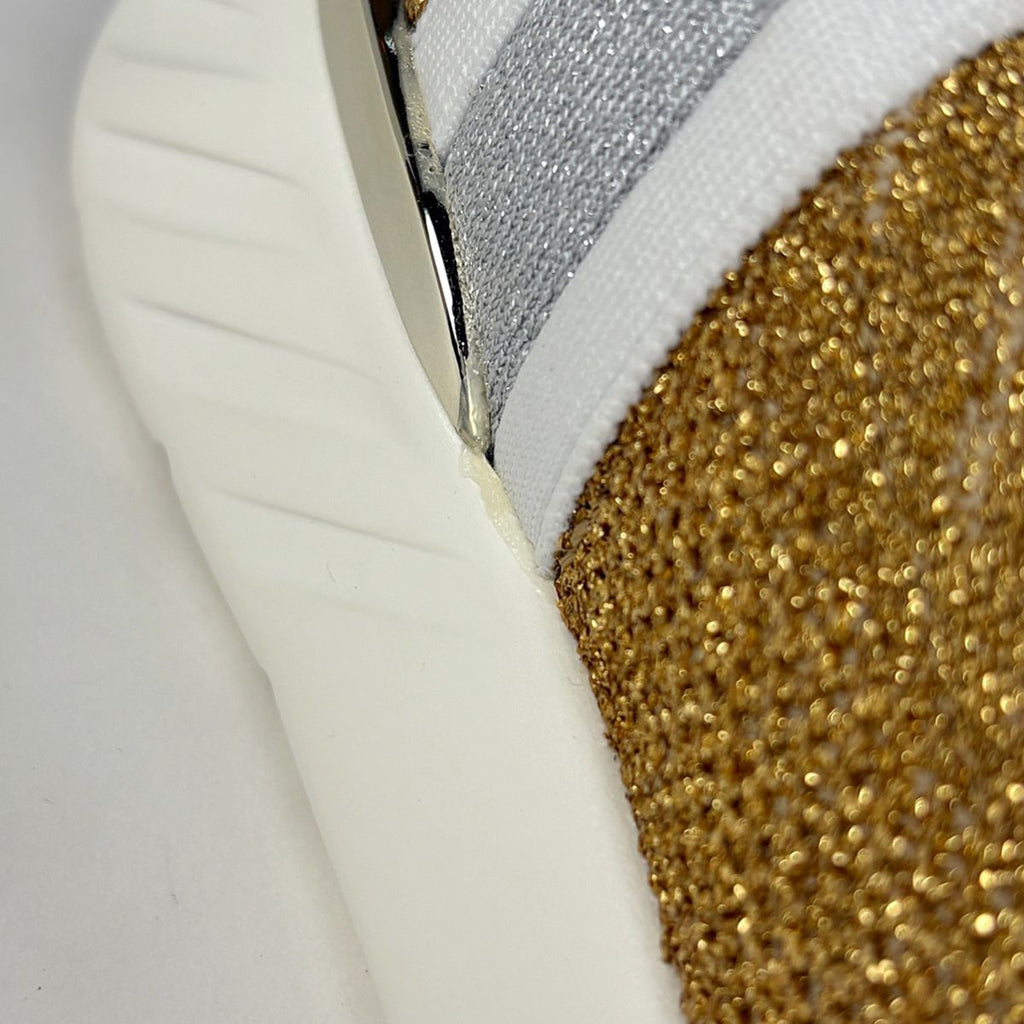 Louis Vuitton Logo Socks Sneakers Aftergame Line Shoes Fabric Gold — view 5