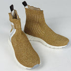 Louis Vuitton Logo Socks Sneakers Aftergame Line Shoes Fabric Gold — view 7