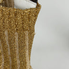 Louis Vuitton Logo Socks Sneakers Aftergame Line Shoes Fabric Gold — view 6