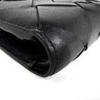 Bottega Veneta Intrecciato Bifold Wallet with Coin Purse Leather Black — view 3