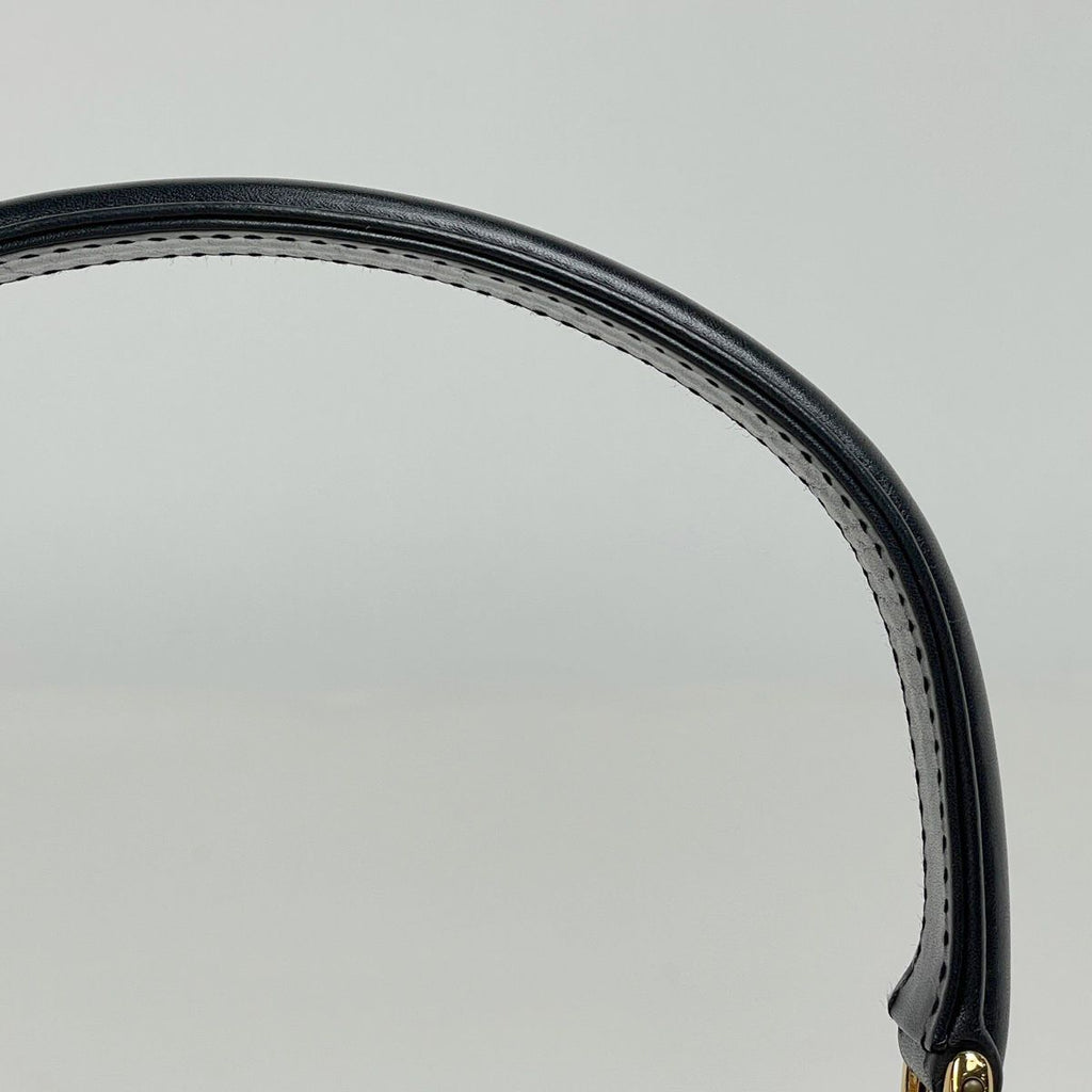 Gucci Top Handle Bag 2-Way Leather Black — view 5