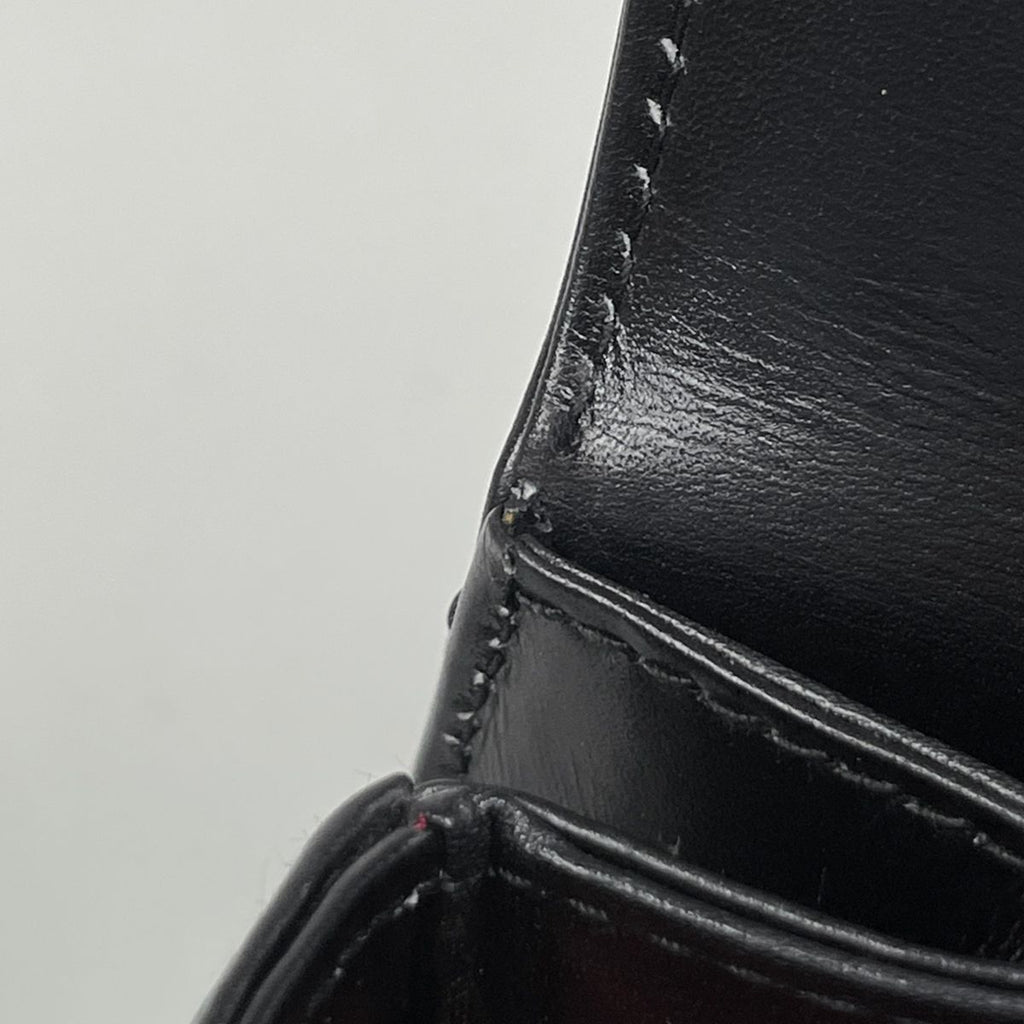 Gucci Top Handle Bag 2-Way Leather Black — view 6