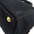 Prada Canapa Tote 2-Way Canvas Black — view 3