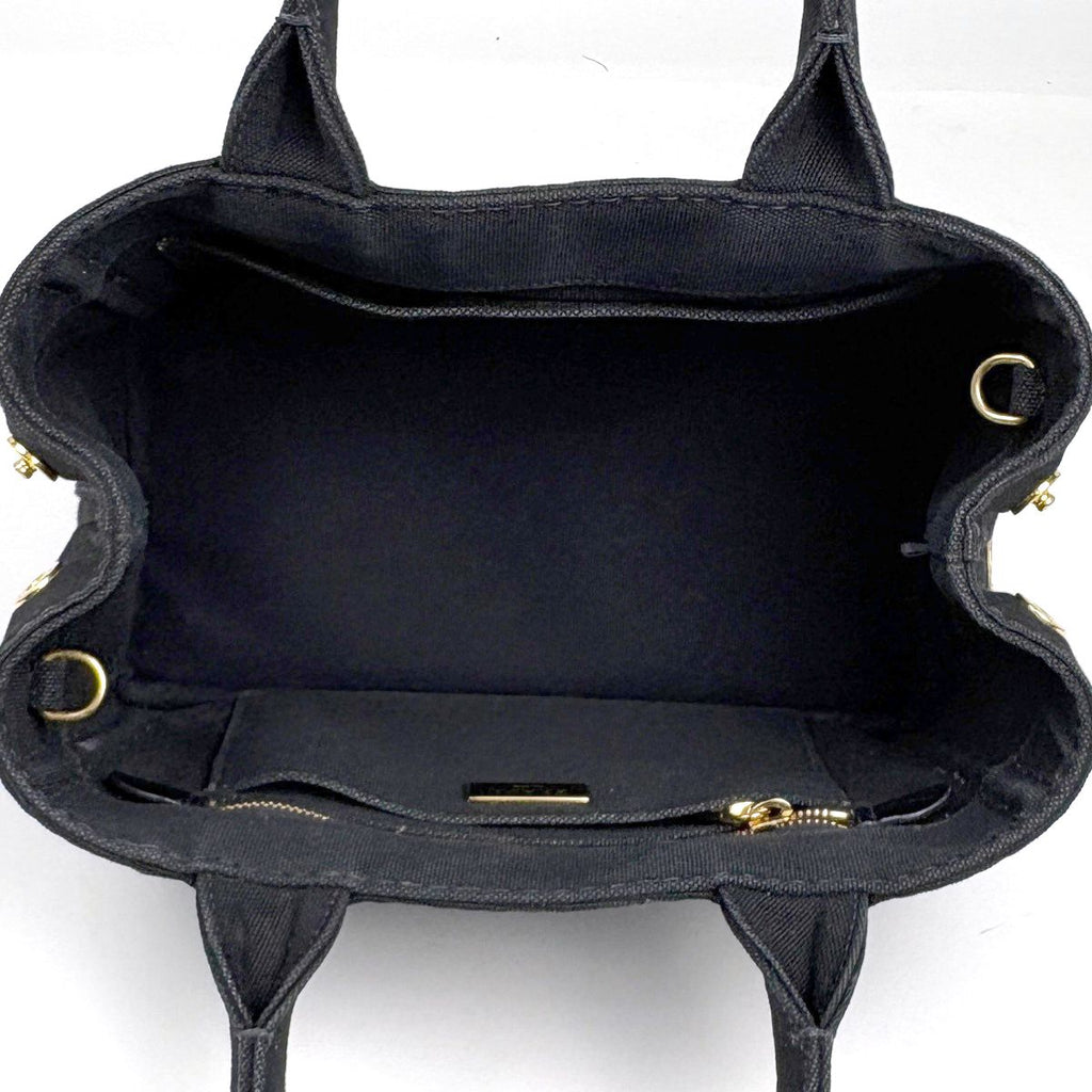 Prada Canapa Tote 2-Way Canvas Black — view 7
