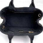 Prada Canapa Tote 2-Way Canvas Black — view 7