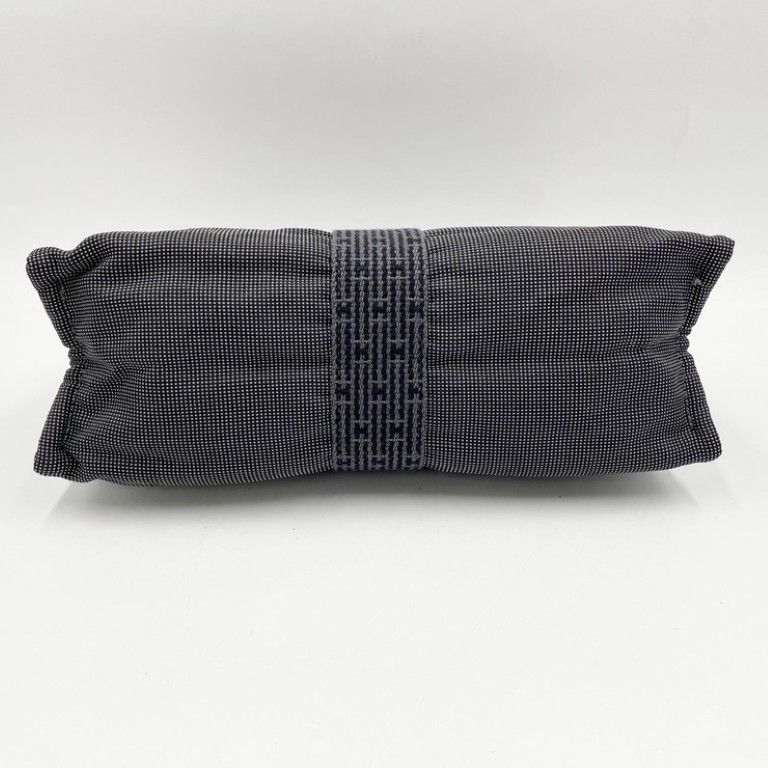 Hermes Second Her Line Gray Canvas Clutch — view 3