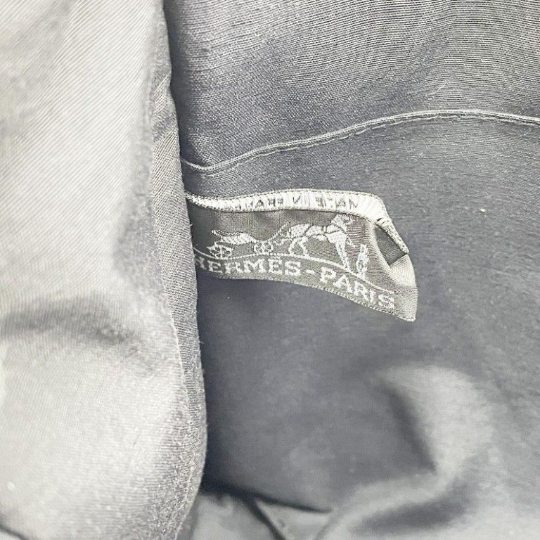 Hermes Second Her Line Gray Canvas Clutch — view 8