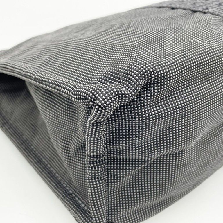 Hermes Second Her Line Gray Canvas Clutch — view 4