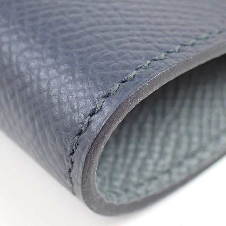 Hermes Notebook Cover Agenda GM Navy Gray Epsom Bicolor — view 3