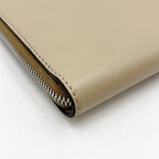 Fendi Clutch Beige Leather Silver — view 4