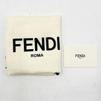 Fendi Clutch Beige Leather Silver — view 9