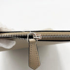 Fendi Clutch Beige Leather Silver — view 6