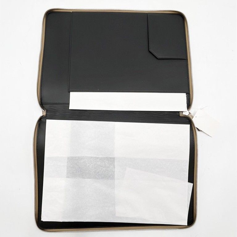 Fendi Clutch Beige Leather Silver — view 7